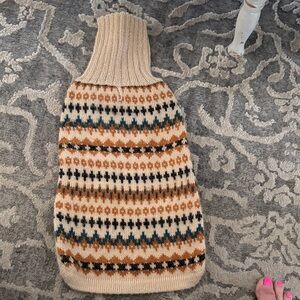 Cream Fair Isle Turtleneck Sweater - Women's Cowl & Turtleneck